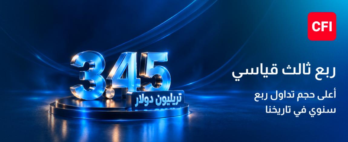 CFI تسجّل حجم تداول بقيمة 3.45 تريليون دولار أمريكي في أقوى أداء ربع سنوي في تاريخها