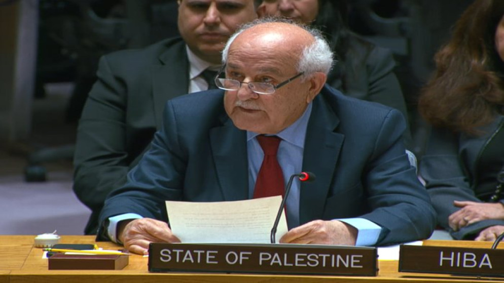 منصور: فلسطين تخص الشعب الفلسطيني وليست متاحة للمزايدة وليست للبيع