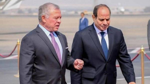 الملك والسيسي يبحثان جهود إنهاء الحرب على غزة
