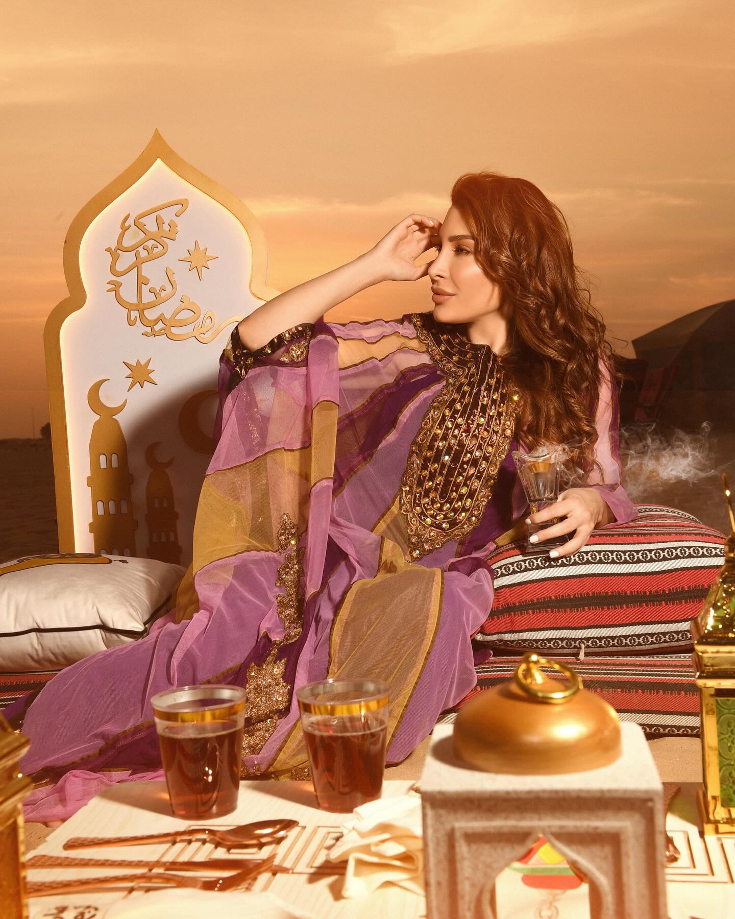 كيف استقبلت النجمات والمؤثرات شهر رمضان 2026 بإطلالات شرقية أنيقة