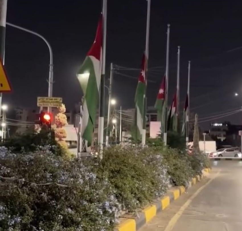 تنكيس الأعلام في الأردن حدادا على شهداء كنيسة الكرك