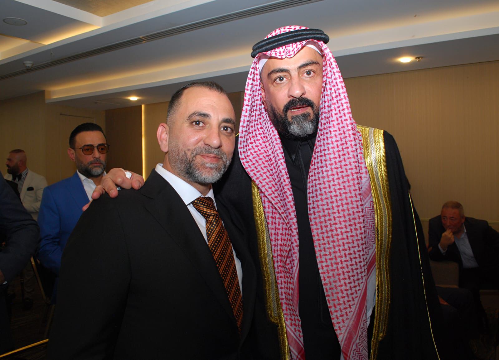 رجل الأعمال رعد شريم يهنئ الدكتور أحمد العبيدي بعقد قران نجله