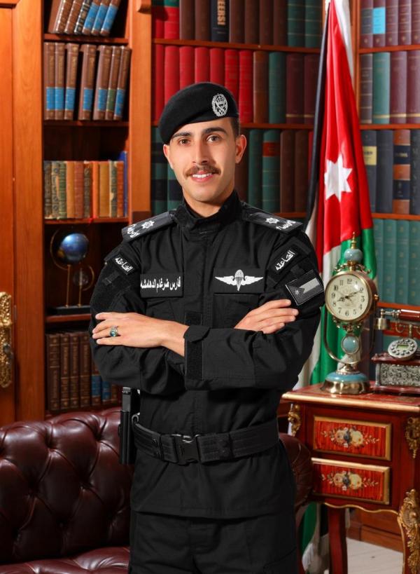 الملازم فارس ضرغام الدهامشة  ..  مبارك