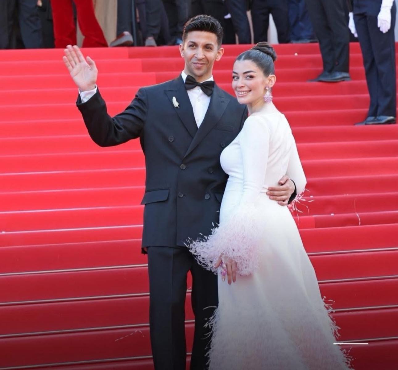 أول إطلالة لـ ليلى زاهر في مهرجان كان السينمائي 2026 بعد إعلان حملها
