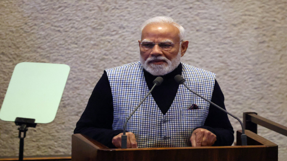 مودي في الكنيست: الهند "تقف إلى جانب إسرائيل بثبات وبقناعة راسخة"