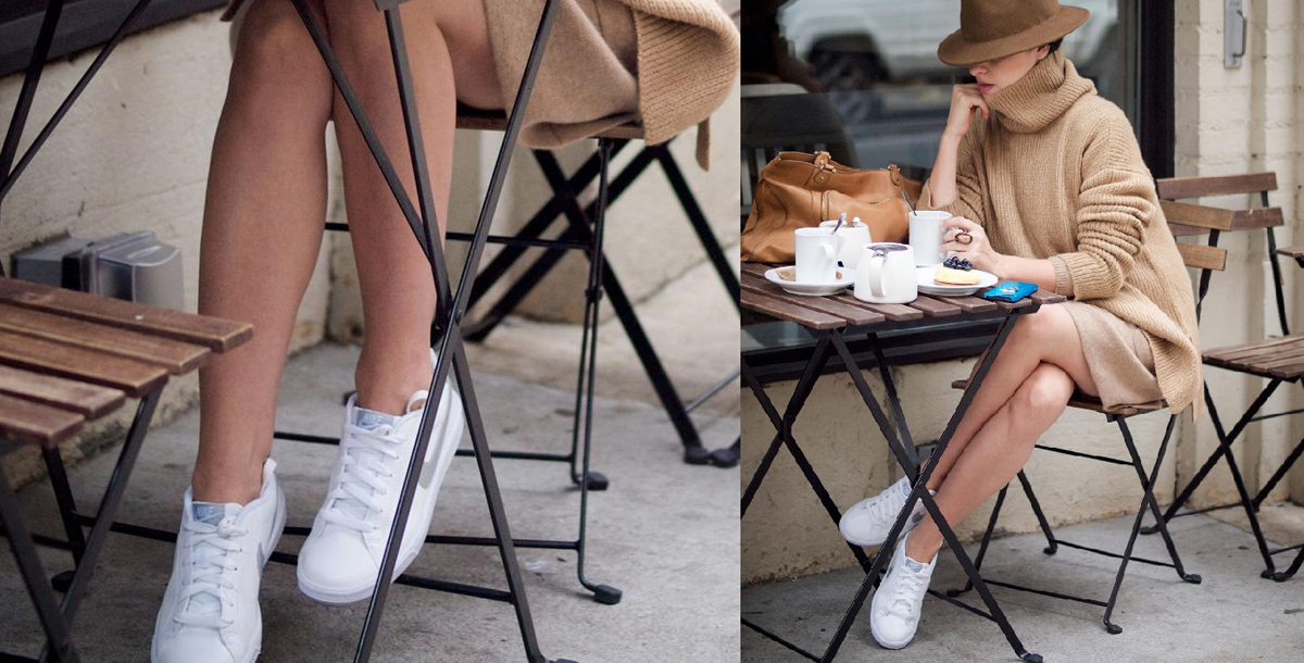 السنيكرز الأبيض ..  قطعة صغيرة تصنع أسلوباً كاملاً