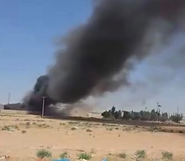 حريق مصنع كرتون في المفرق